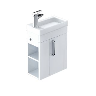 Тумба с раковиной IDDIS Torr подвесная 40см белый TOR40W1i95K